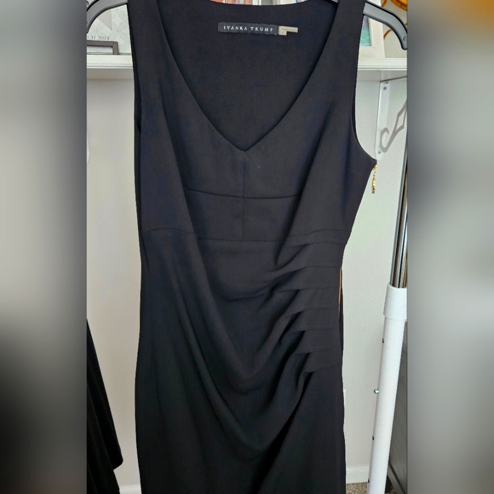 Ivanka Trump Black Sleeveless Dress